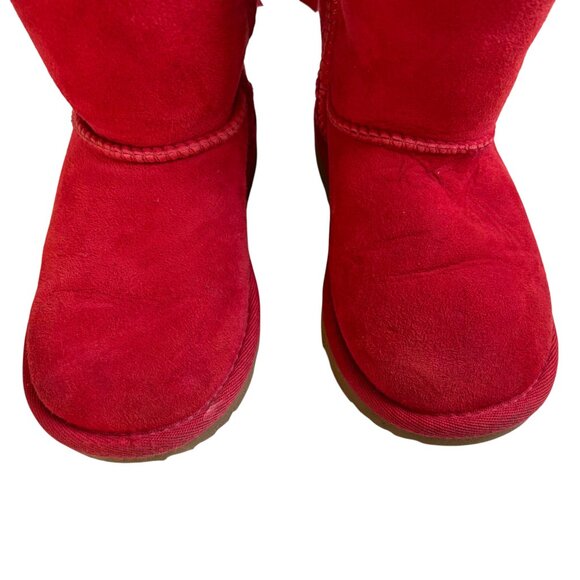 UGG Toddler Bailey Bow Boots (Red) - Size 10 - Picture 5 of 9